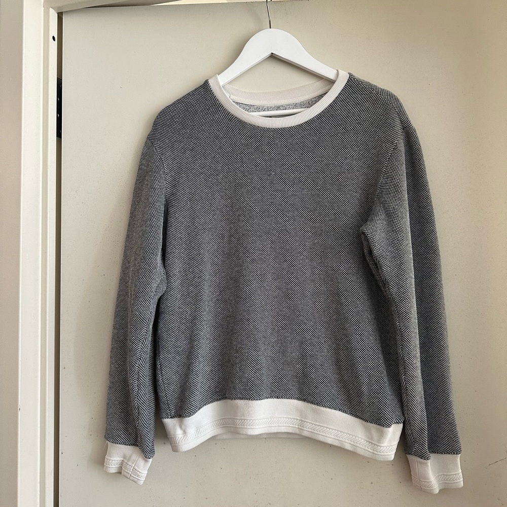 Frank & Oak Contrast Trim Crewneck Sweater